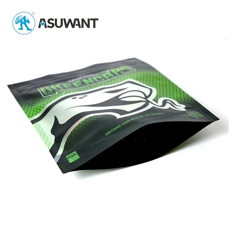 Custom Printed Laminated Aluminum Foil Stand Up Zip Lock Edible Bags Resealable Ziplock Mylar Packaging Pouch