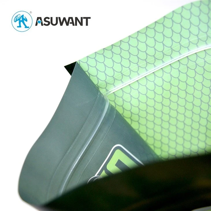 Custom Printed Laminated Aluminum Foil Stand Up Zip Lock Edible Bags Resealable Ziplock Mylar Packaging Pouch