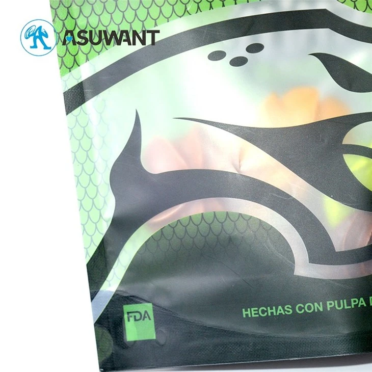 Custom Printed Laminated Aluminum Foil Stand Up Zip Lock Edible Bags Resealable Ziplock Mylar Packaging Pouch