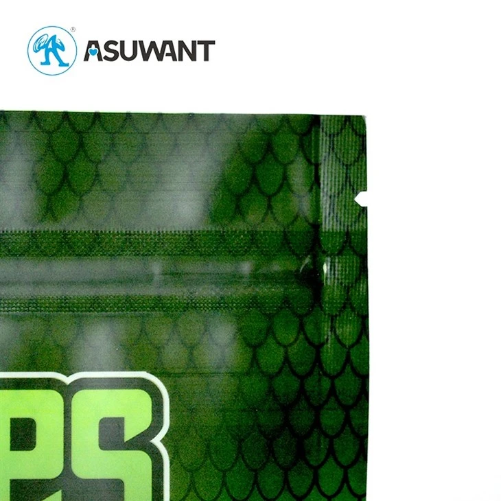 Custom Printed Laminated Aluminum Foil Stand Up Zip Lock Edible Bags Resealable Ziplock Mylar Packaging Pouch