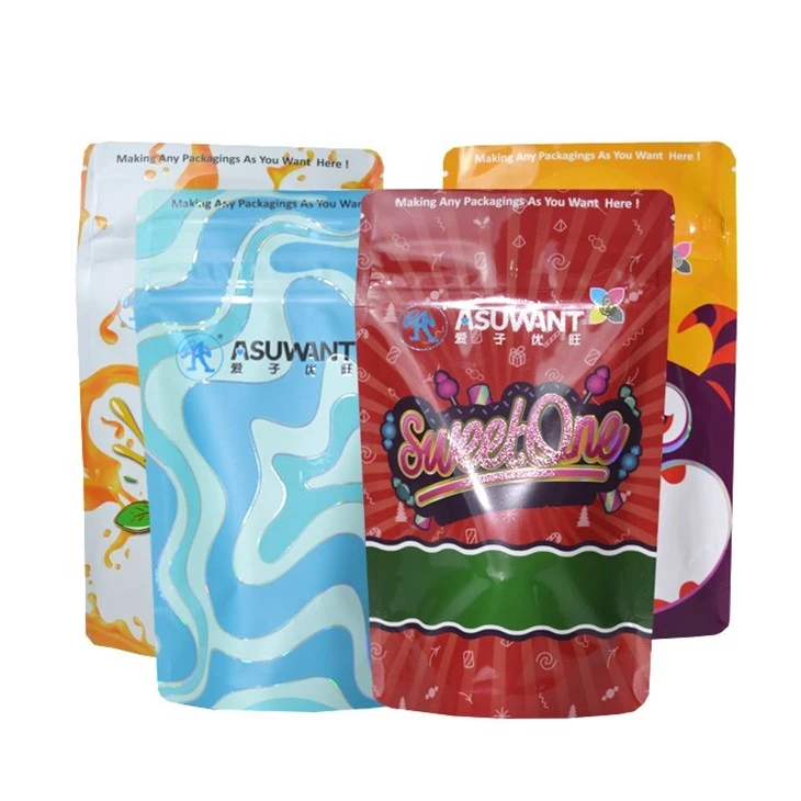 Highlight Matte Spot UV Smell Proof CR Pouch Bags suppliers