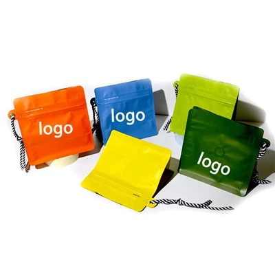 Impressió personalitzada compostable biga de cafè en pols de goteig de cafè de goteig de bosses de fons de fons amb vàlvula i cremallera